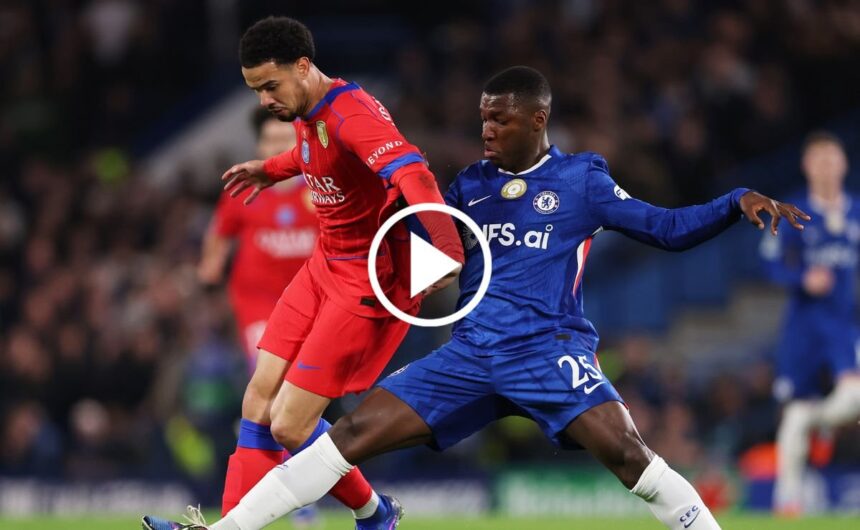 VIDEO La insolita jugada de Moises Caicedo con l El mediocampista ecuatoriano **Moisés Caicedo** protagonizó una acción inesperada que terminó en anotación del **PSG** durante el duelo frente al **Chelsea**.